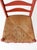Mid 20th Century Vintage Red Ladder Back Rush Seat Chair For Sale - Image 5 of 17
