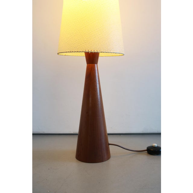 Fog & Mørup Vintage Teak Diabolo Rocket Floor Lamp from Fog & Morup, 1960s For Sale - Image 4 of 9