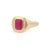 Not Yet Made - Made To Order 14k Gold Signet Ring With Bezel Set Ruby Gemstone Size 5.5 For Sale - Image 5 of 11