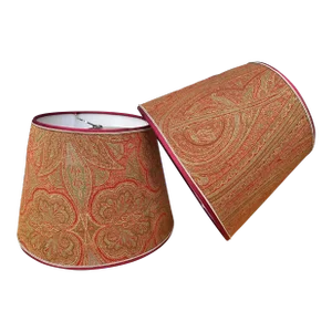 Antique Paisley Lampshades/Pair