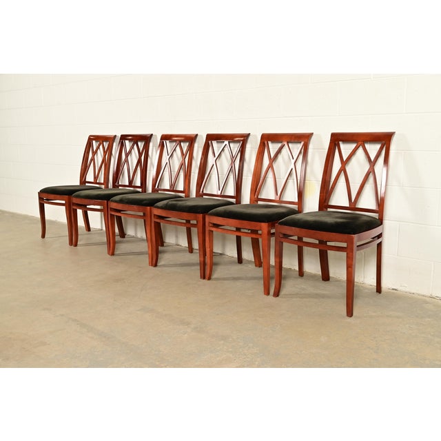 Bernhardt Bernhardt Regency Carved Mahogany Dining Chairs | Set of Six For Sale - Image 4 of 13