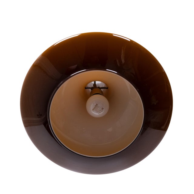1970s Large Amber Murano Glass Pendant Light by Peill & Putzler, Germany, 1970s For Sale - Image 5 of 10