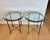 Vintage Italian Brass and Glass Round Side Tables - A Pair For Sale - Image 18 of 18