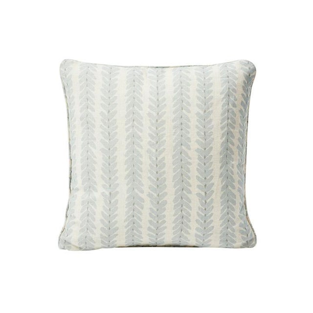Schumacher Schumacher X Veere Grenney Woodperry 20" Pillow in Blue For Sale - Image 4 of 4