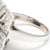 0.34ctw Diamond Square Statement Ring, 14k White Gold, Ring Size 3 For Sale - Image 4 of 7