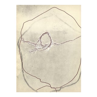Francois Fiedler Impressions 15" X 11" Lithograph 1974 Abstract For Sale