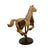 Vintage Hand-Carved Painted Horse Figurine on Stand – Western Folk Art Decor For Sale - Image 6 of 6