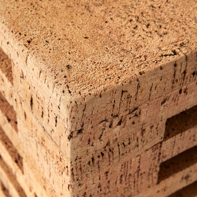 Contemporary Short Cork Stool For Sale - Image 3 of 5