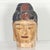 Early 20th century Large Scale Carved Polychrome Burmese Buddha Head Bust For Sale - Image 10 of 10
