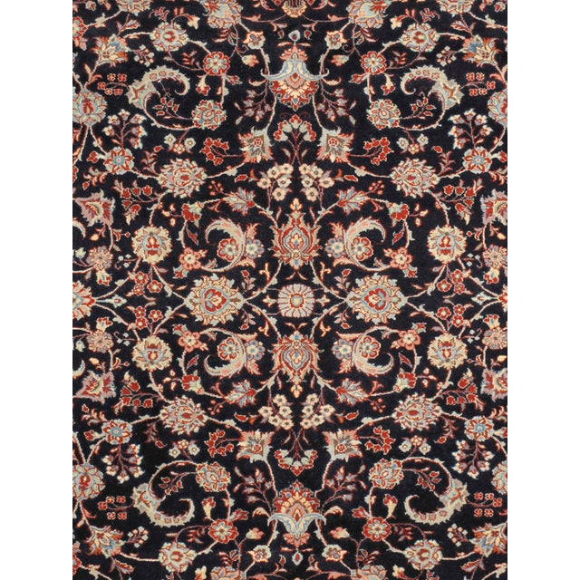 Traditional Vintage Persian Tabriz Hand-Knotted Rug 8'3" X 9'10" For Sale - Image 3 of 4