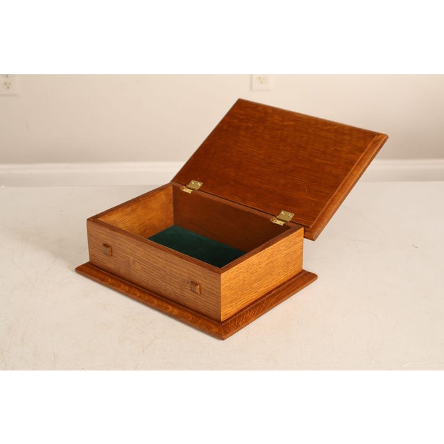 Mission Stickley Mission Collection Oak Desk Box For Sale - Image 3 of 18