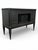A truly unique Swedish chest of drawers with numerous drawers in a deep black finish. A toothed strip sits beneath the...