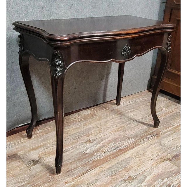 Louis XV Mahogany Games Table, 1850s For Sale - Image 4 of 6