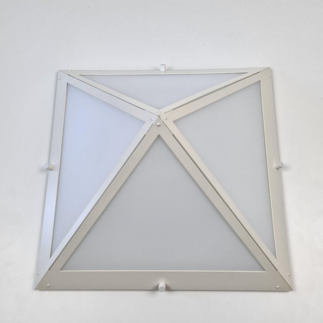 Contemporary Pyramid-Shaped Wall Light from Glashütte Limburg, 1970s For Sale - Image 3 of 17