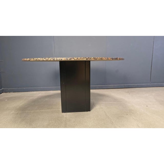 Vintage Granite Round Center Table, 1970s For Sale - Image 11 of 15