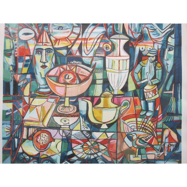 Irving Amen (1918-2011), limited edition of 300, artist proof screen print on paper, c1980. Signed and titled at base in...