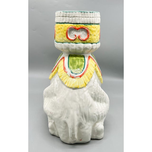 Large Italian Vintage Ceramic Camel Planter or Cachepot - Whimsical, Hollywood Regency, Mid-Century Modern For Sale - Image 13 of 17