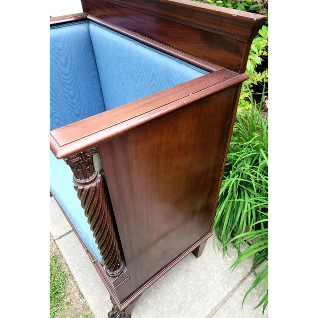 Antique Empire Style Hall Bench For Sale In Washington DC - Image 6 of 9