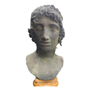 Grand Tour Bronze and Marble Bust of a Youth