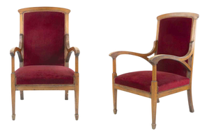 Mid-Century Armchairs, Italy, Mid-20th Century, Set of 2