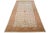 Beautiful antique Persian hand-knotted wool rug with a beige color field. This piece has a gray frame with orange and...