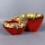 Red Cast Majolica Centerpiece, 1970s For Sale - Image 6 of 13
