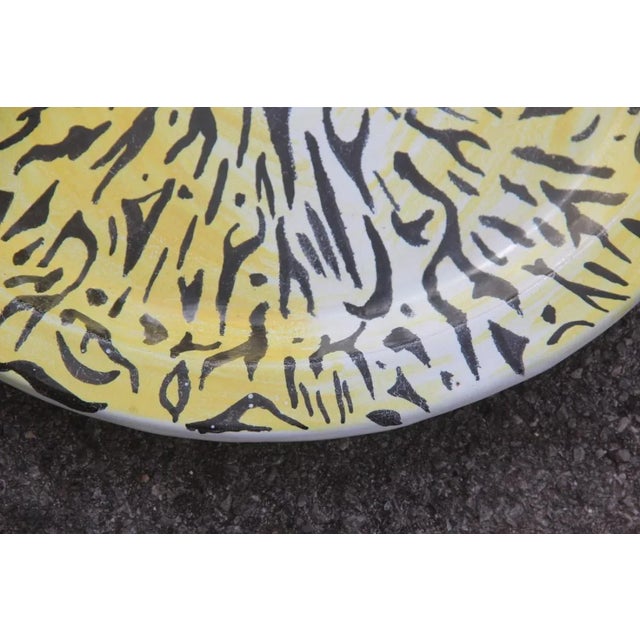 1980s Italian Ceramic Plate, 1980s For Sale - Image 5 of 11
