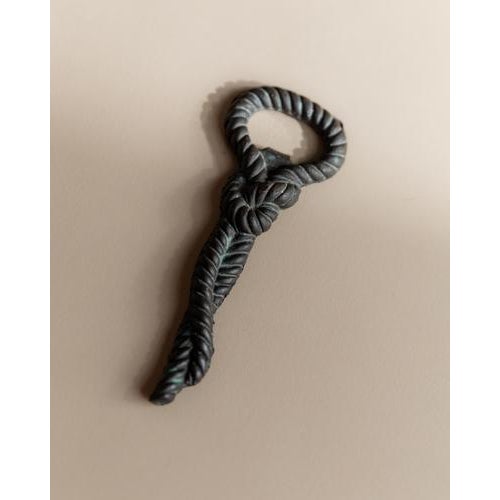 Vintage Rope and Knot Bottle Opener in Brass, Italy, 1960s For Sale - Image 6 of 11
