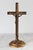 Vintage Bronze Freestanding Crucifix For Sale - Image 9 of 11