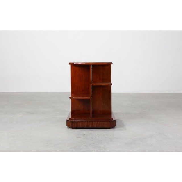 1920s French Art Deco Side Table in Wood, 1920 For Sale - Image 5 of 11