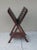 Old Oak Craftsman Magazine Rack or Book Stand 1920s With Bottom Platform or Shelf For Sale - Image 4 of 12