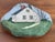 Interesting antique Americana painting finely done on a rock with the inscription "America's First Law School built in...