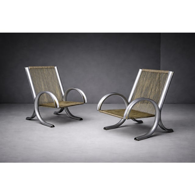 Black Ferrotipi Prototype Armchairs by Gianantonio Malacrida and P. Resmini, 1968, Set of 2 For Sale - Image 8 of 16