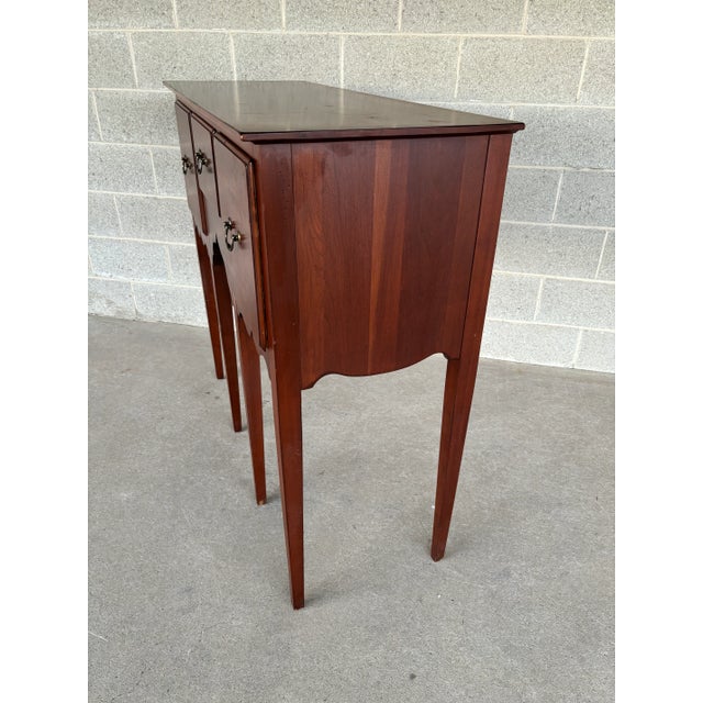 Late 20th Century Knob Creek Shaker Style 3 Drawer Cherry Sideboard - Buffet For Sale - Image 5 of 8
