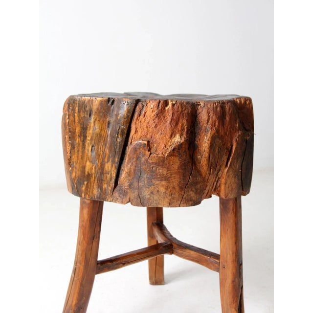 Antique Butcher Block Table For Sale - Image 10 of 13