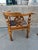 English Vintage English Style Wood Corner Chair With Cane Seat For Sale - Image 3 of 11