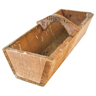 Handmade Primitive Wood Box For Sale