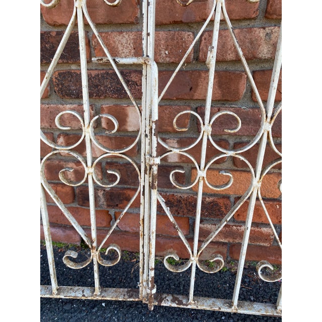 1950s French Iron Two Panel Gate For Sale In New York - Image 6 of 12