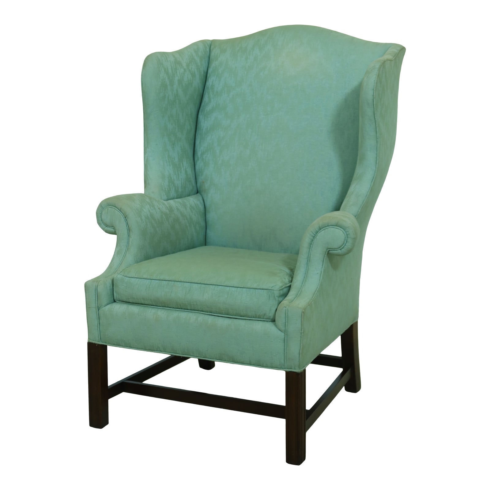 Baker Chippendale Style Wing Back Chair Chairish