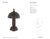 Thomas O'Brien by Visual Comfort Signature Dally 13" Desk Lamp in Bronze Designer: Thomas O'Brien Height: 13.5" Base:...