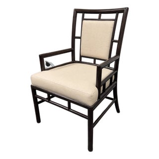 McGuire Furniture Asian Modern Armchair For Sale