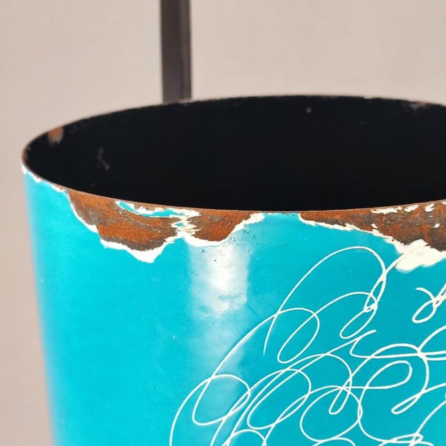 Enamelled Umbrella Stand by Silva Poggibonsi, 1950s For Sale - Image 6 of 8