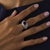 1980s Vintage Gia 2.58 Carat Ruby Diamond 18k White Gold Cocktail Ring, Size 7.75 For Sale - Image 5 of 6