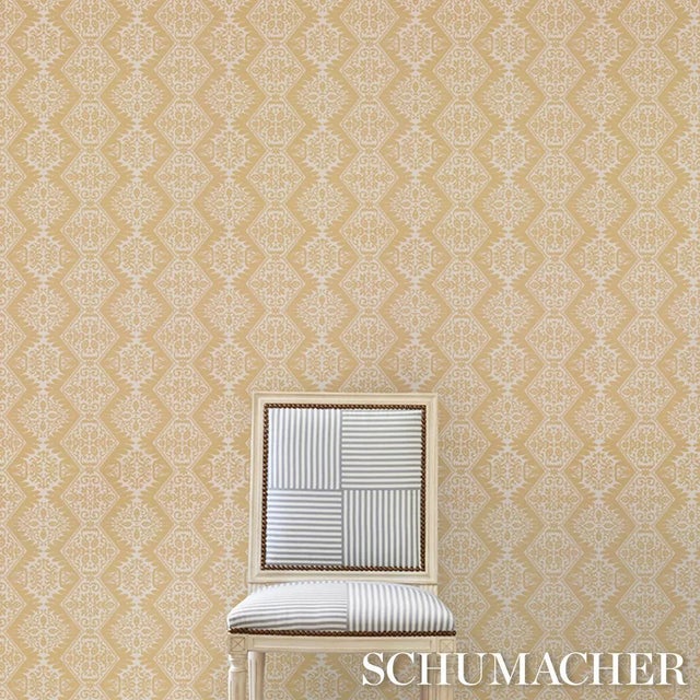 2020s SAMPLE - Schumacher Berkeley Wallpaper In Straw For Sale - Image 5 of 5