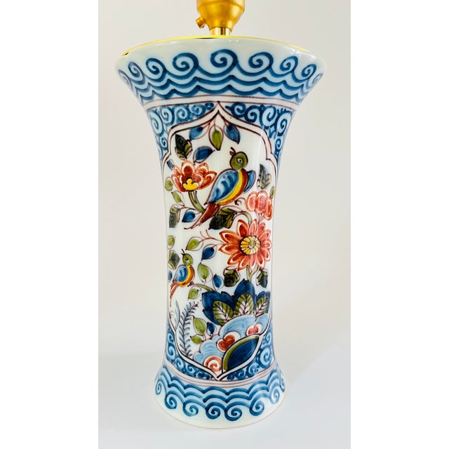 Antique Table Lamp from Royal Tichelaar Makkum, 1930, Set of 2 For Sale - Image 3 of 8