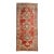 Vintage Circa 1940 Light Brick Turkish Oushak Hand Knotted Wool Runner, 4ft 11in X 12ft 7in For Sale