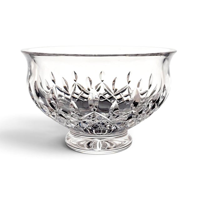 A Waterford Crystal footed bowl in the Lismore pattern, designed by Miroslav Havel and introduced in 1952. The compact...