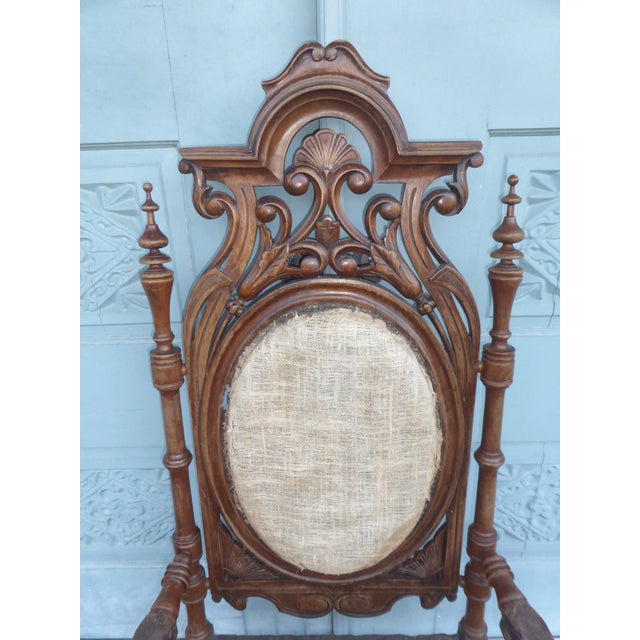 This chair frame itself, as is, speaks volumes. The pictures worth thousands of words to showcase the beauty of this...