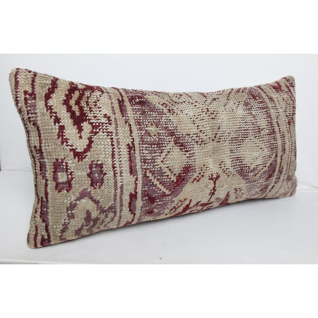 Here i am listing a antique 100% Handmade double knotted rug pillow cover, made from Antique tribal Turkish Oushak rug...