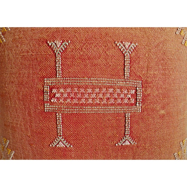 Wonderful vibrant style vintage Kilim fabric pillow with poly fill and zipper enclosure. Solid plain back. Soft worn look...